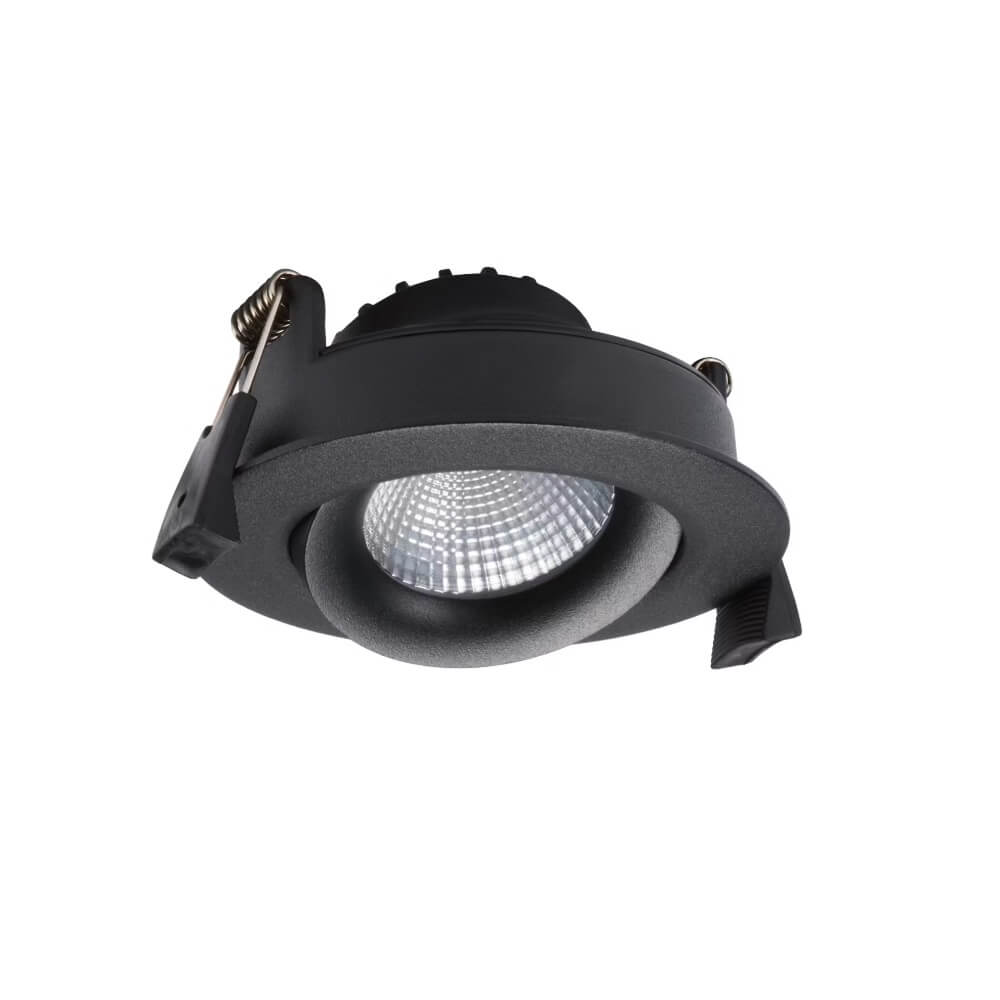 Alasvalo Onnline Onnspot, 8W, IP54, himmennettävä, Ø95*40mm, musta - Outoled
