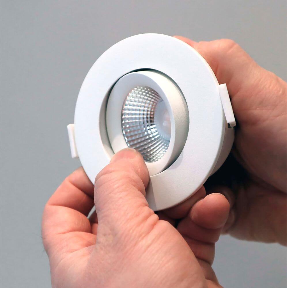Alasvalo FTlight Salla, 6W, 540lm, IP44, Ø90*42mm, himmennettävä - Outoled