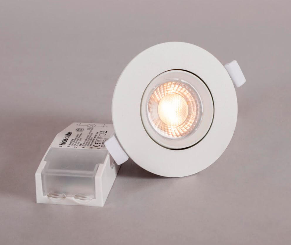 Alasvalo Hidealite Comfort Twist Quick ISO, 6.5W, valkoinen, 6-pack