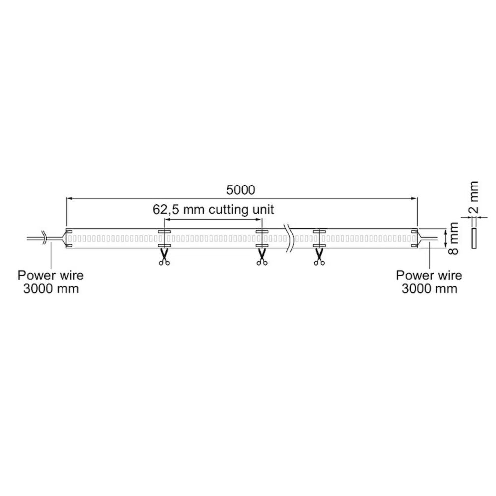 Led-nauha Airam Apus 24V, 9,6W/m, IP20, 5m