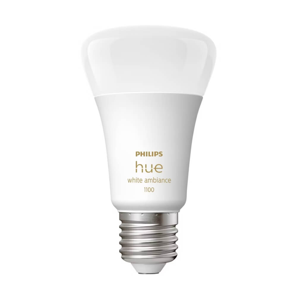 Philips Hue white ambiance E27-älylamppu, 11W, 1100lm, 2-pack