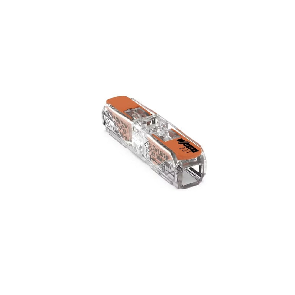 Wago 2-napainen läpimeno-vipuliitin 0.2-4mm²