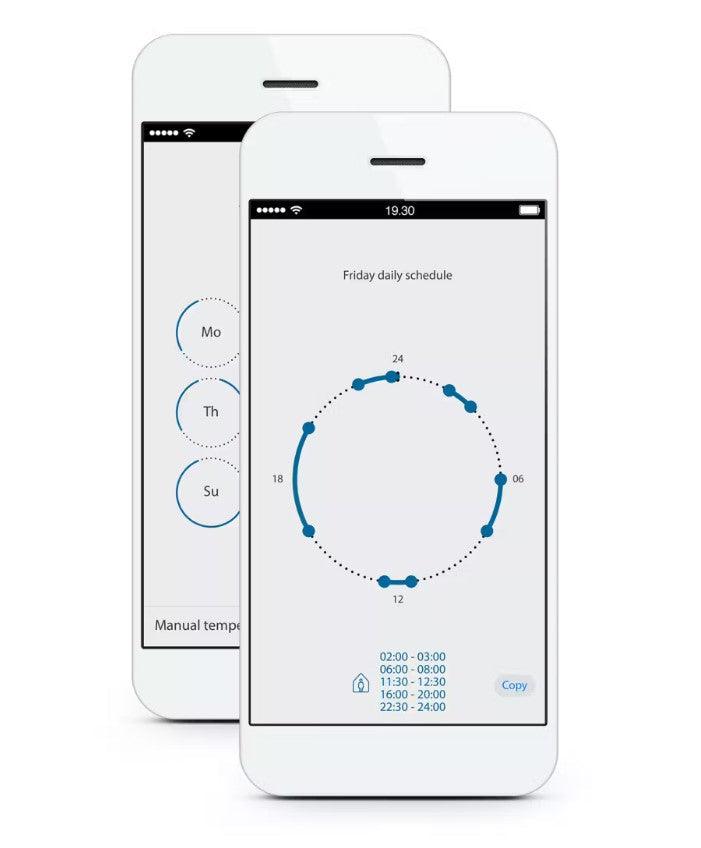 Yhdistelmätermostaatti DEVIreg Smart Polar White