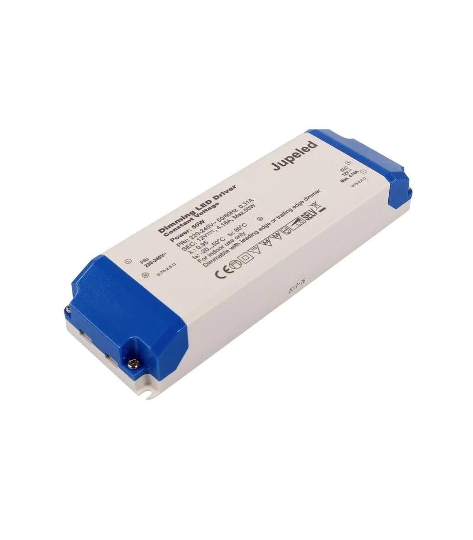 Led-virtalähde Jupeled 50W, 24VDC, IP20, triac-himmennettävä