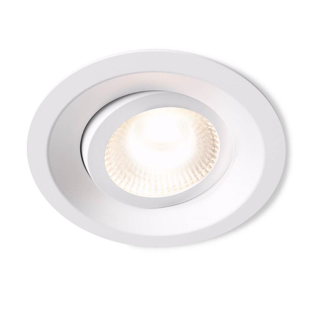 Alasvalo Plejd DWN-01, 8W, IP44, 2200-4000K,  Ø94*40mm, valkoinen, 6-pack