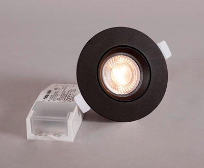 Alasvalo Hidealite Comfort Twist Quick ISO, 6.5W, IP44, musta