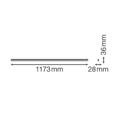 Jonovalaisin Ledvance Linear Compact, 1200mm, 14W, 4000K, pistotulpallinen liitosjohto