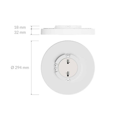 Älykäs tunnistinvalaisin Plejd CCL-01-S-W, 22W, 2200-4000K, Ø294mm, IP44, valkoinen