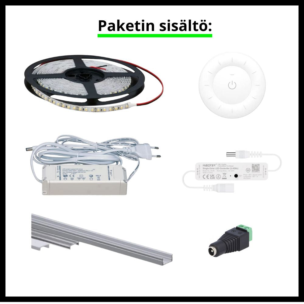 Led-nauha-paketti-sisältö