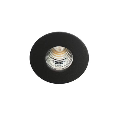 Spottivalo SG Armaturen Nano Tilt 36°, 1W, 3000K, Ø33mm, musta
