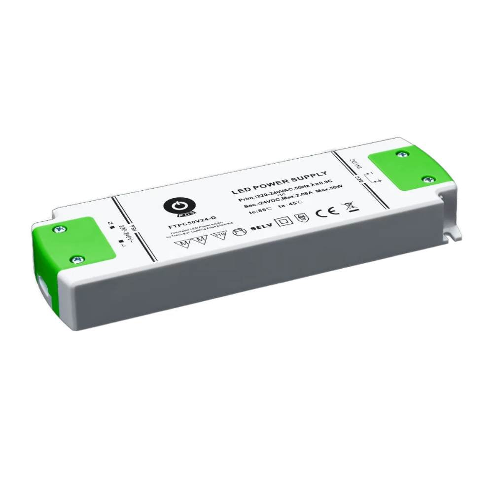 Led-virtalähde POS 50W 24V IP20 himmennettävä