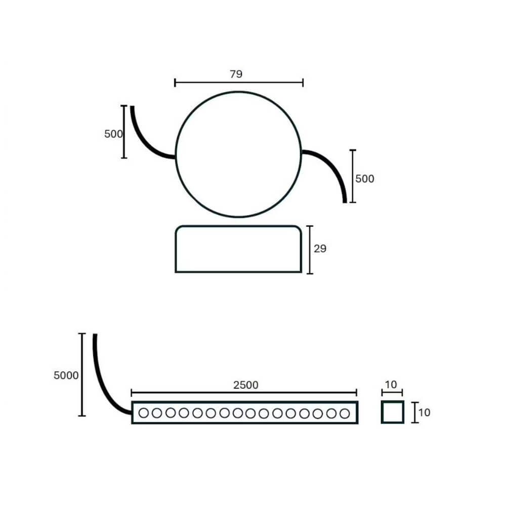 Led-valonauhasarja saunaan Hiisi, 2.5m, 10W/m, 2700K