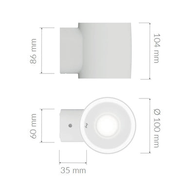 Seinävalaisin Plejd OUT-01, 2200-4000K, 8.3W, IP45, valkoinen