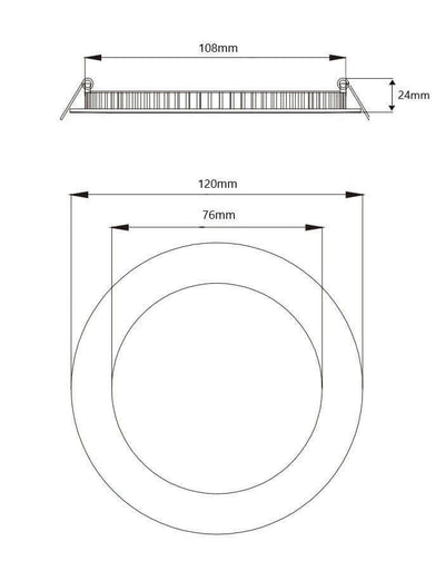 Alasvalo Jupeled Core Dim 12W, IP44, himmennettävä, Ø170*24mm
